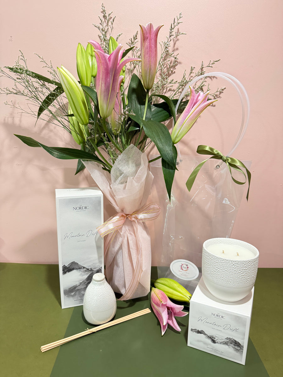 Loving Lilies with Gift Set - Mountain Drift